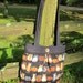 Folk art kitty cat totebag