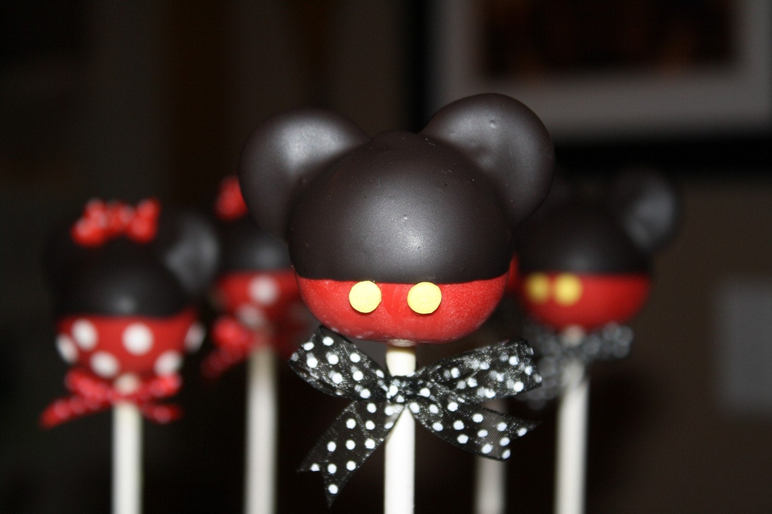 Mom's Killer Cakes & Cookies ORIGINAL DESIGN and FIRST On Etsy Pants and Skirt Mickey and Minnie Mouse Inspired Cake Pops