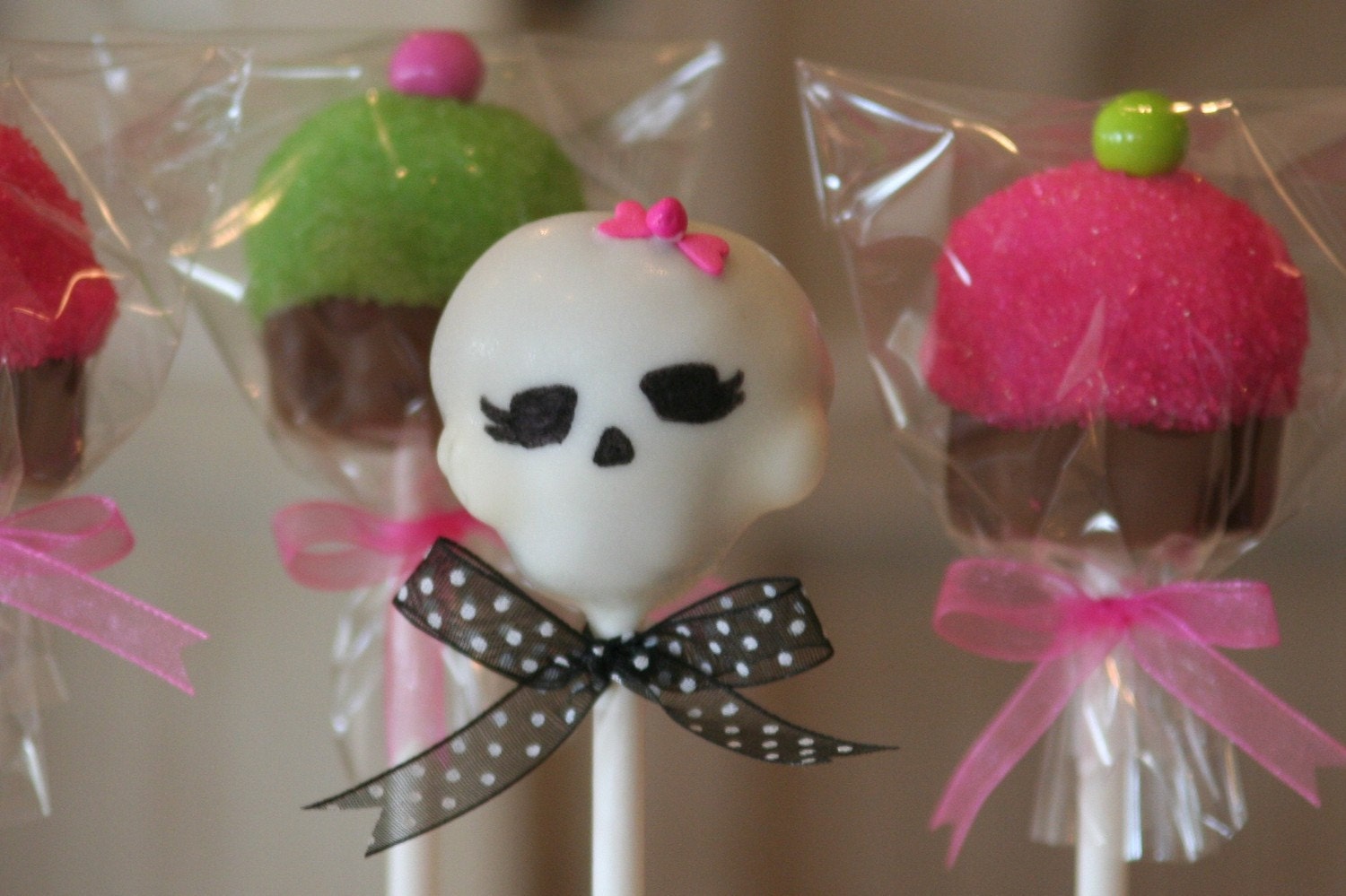 Mom's Killer Cakes & Cookies Original Design Punk Rock Sugar Cupcakes And Skull Cake Pops Monster High Inspired Il_570xn