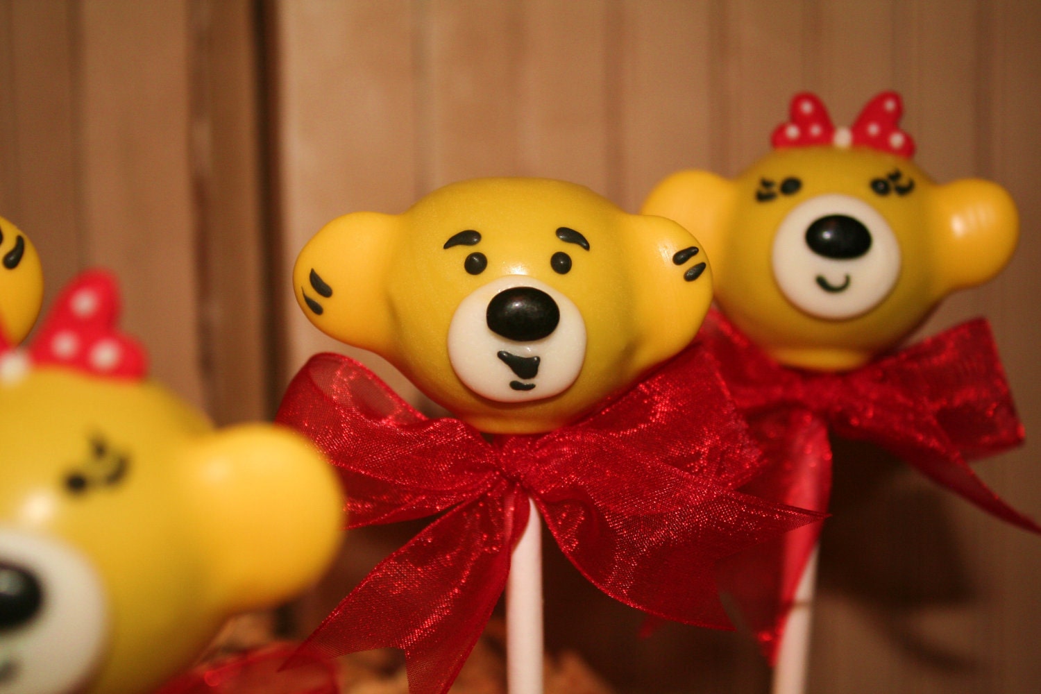 Mom's Killer Cakes & Cookies Build A Bear Inspired Teddy Bear Boy And Girl Cake Pops Southern Living Featured Shop Il_570xn