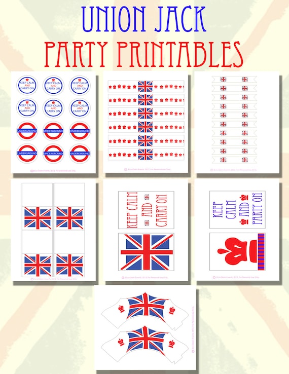 DIY Party Printables Union Jack
