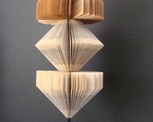 Pendant Lighting Fixture, Upcycled Vintage Books