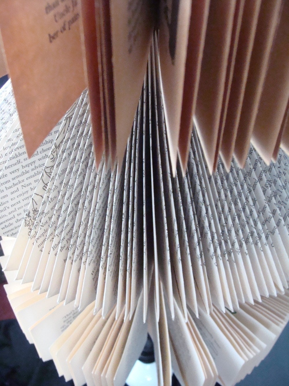 Pendant Lighting Fixture, Upcycled Vintage Books
