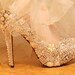 Cinderellas Wish... crystal, glass and pearl covered high heels. Wedding bespoke custom design