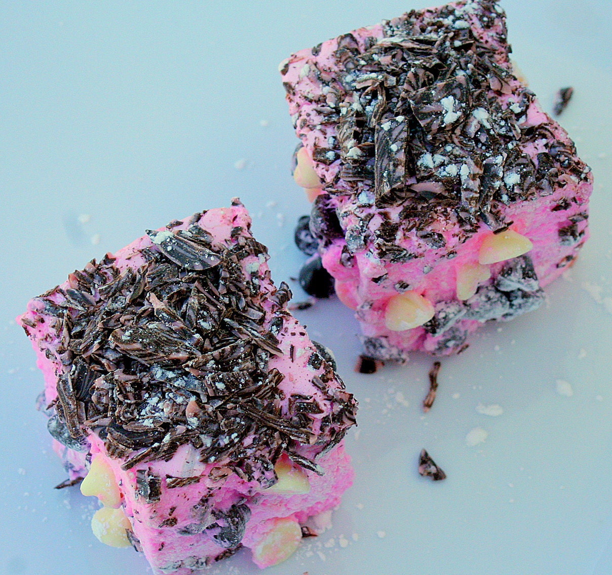 Cherry Dark & White Chocolate Jumbo Gourmet Marshmallows -1/2 Dozen