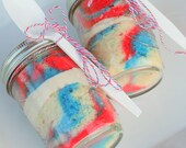 Made In America Tye-Dye Vanilla Buttercreme Frosting Jar Cake 6 pack
