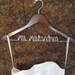 SALE - Personalized Bridal Wire Hanger - Perfect for Brides & Bridesmaids - Available in Walnut or Maple Wood - As Seen on Better TV