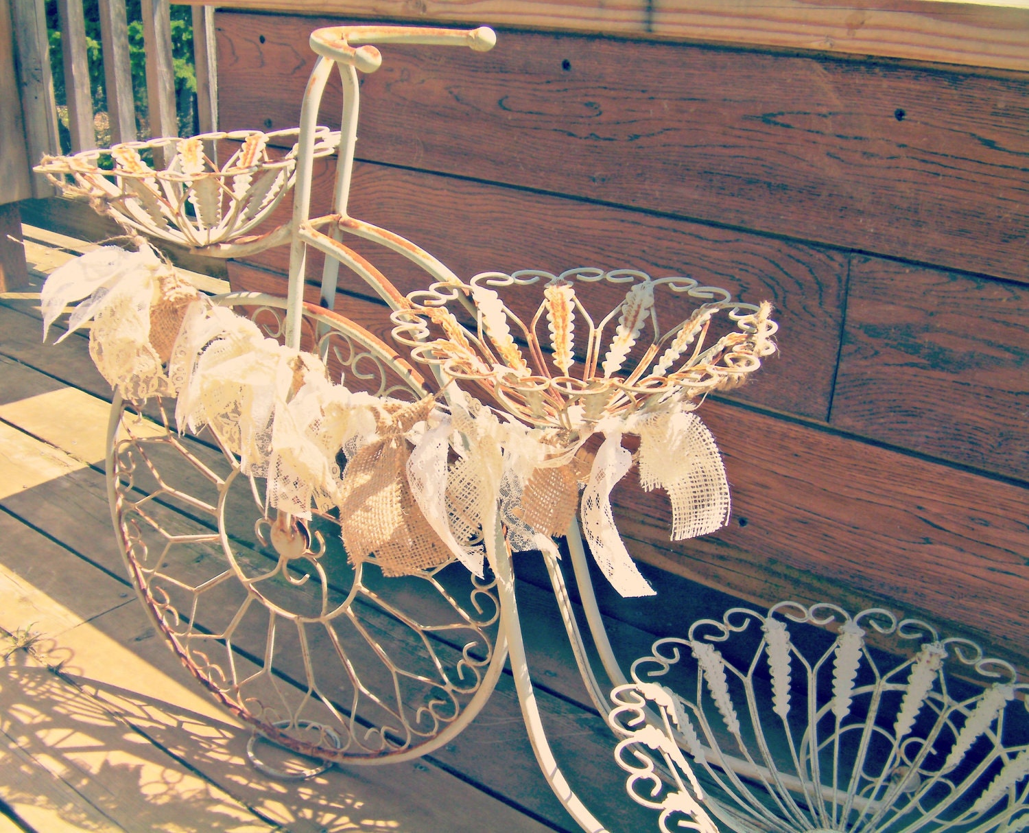Mini Burlap and Lace Garland