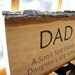 Rustic Handmade Wood Sign Plaque Dad A Son's First Hero, Daughter's First Love