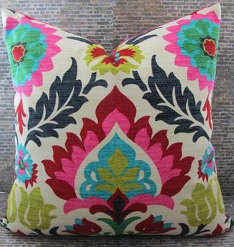 Designer Pillow Cover - 18 x18 - Panama Desert Flower -
