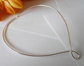 925 Sterling Silver V Necklace Collar