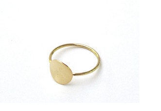 Custom Order - Simple Disk ring - Reserved for Sarah