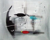 Abstract  modern art  large 33"x33" St.  Aubin