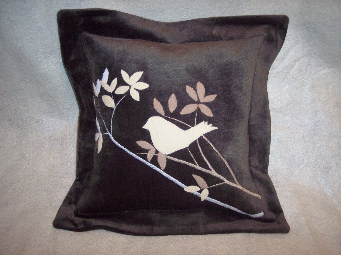 Nature in neutrals cushion pillow by Functional Art Nancy Klapmeier