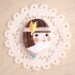 minini hand painted porcelain brooch pin by min lee 12051