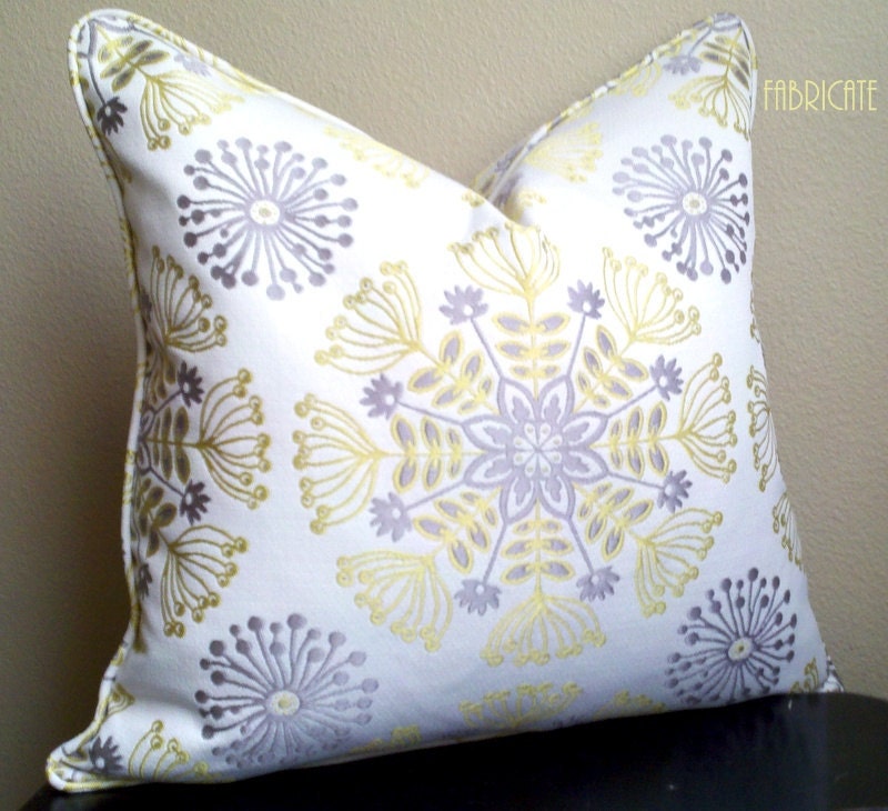 Waverly Kaleidoscope in Sterling - Pillow Cover