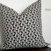 Ladder Chain Black and White- Pillow Cover