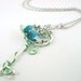 Titania's Secret Garden Key in Blue Necklace - Made to Order