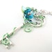 Titania's Secret Garden Key in Blue Necklace - Made to Order