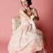 Vintage 1950s Dress Pink Jerry Gilden Blush Wedding Bridal Fashions