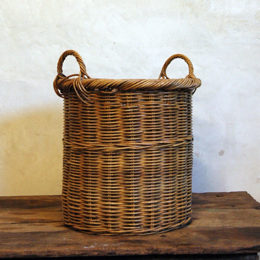 Hamper - Vintage European Woven Basket