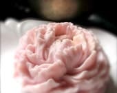 PINK PEONY SOAP, Pink Peony Flower, Scented in Freesia, Handmade, Vegetable Based