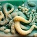 SOAP, Octopus, Garden Soap, Emerald Green, Scented in Sea Breeze, Moisturizing, Vegetable Based