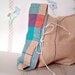 LAUNDRY BAG, Storage Idea, Linen Bag, Blue Rooster, coral red, home decoration