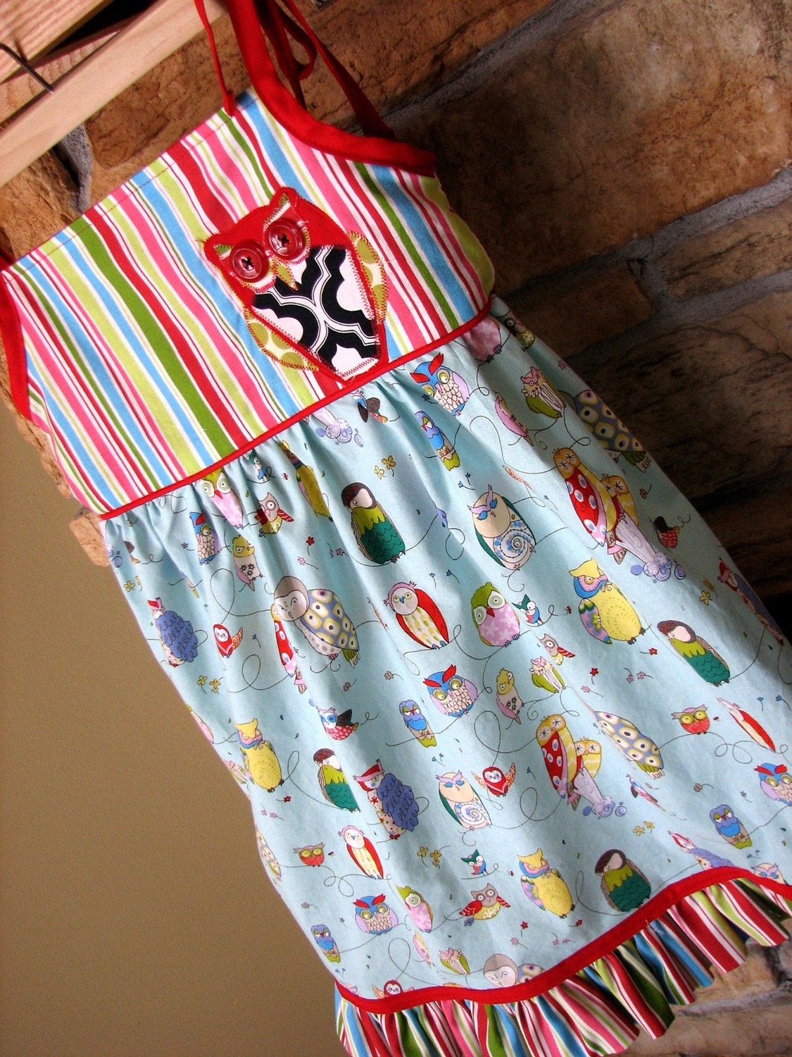 Owl Sun Dress Jumper Size 4/5