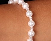 Swarovski Crystal Pearl Bridal Bridesmaid Bracelet, The Emily