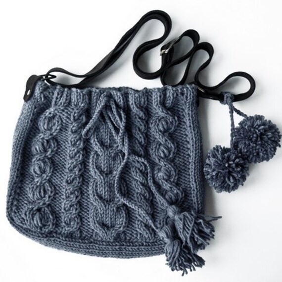 Blue messenger Bag with adjustable long strap