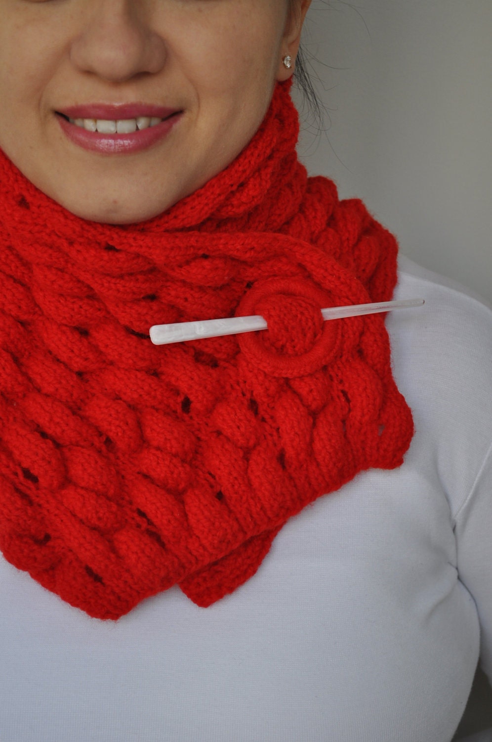 Red scarf shawl for ladies