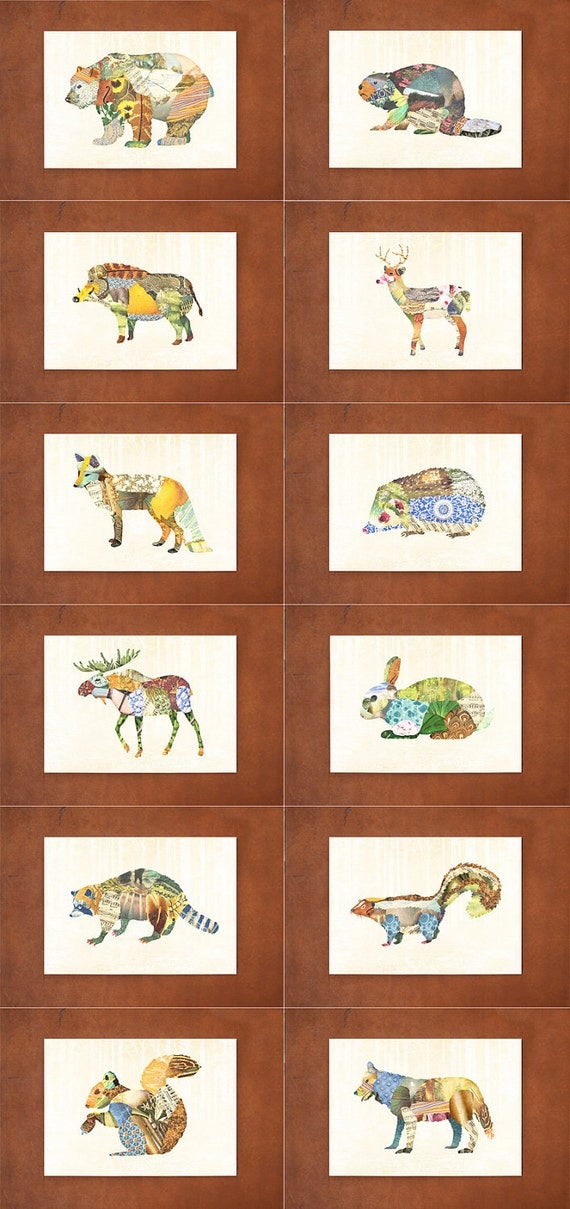 Woodland Creatures Series - PICK 1 PRINT
