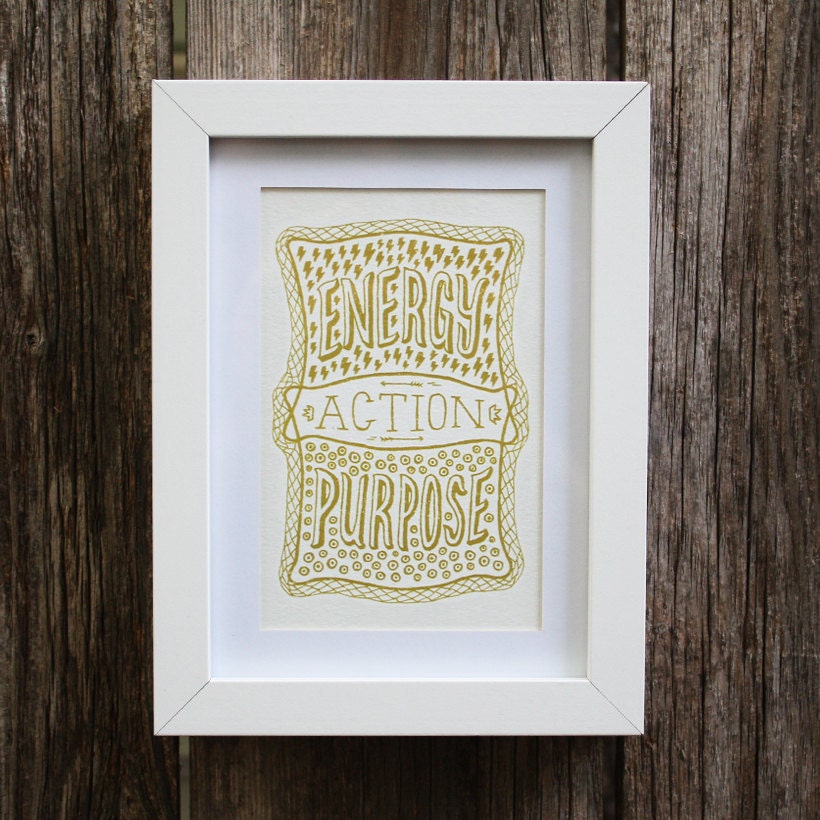 Venn by Pen Print - Energy, Action, Purpose