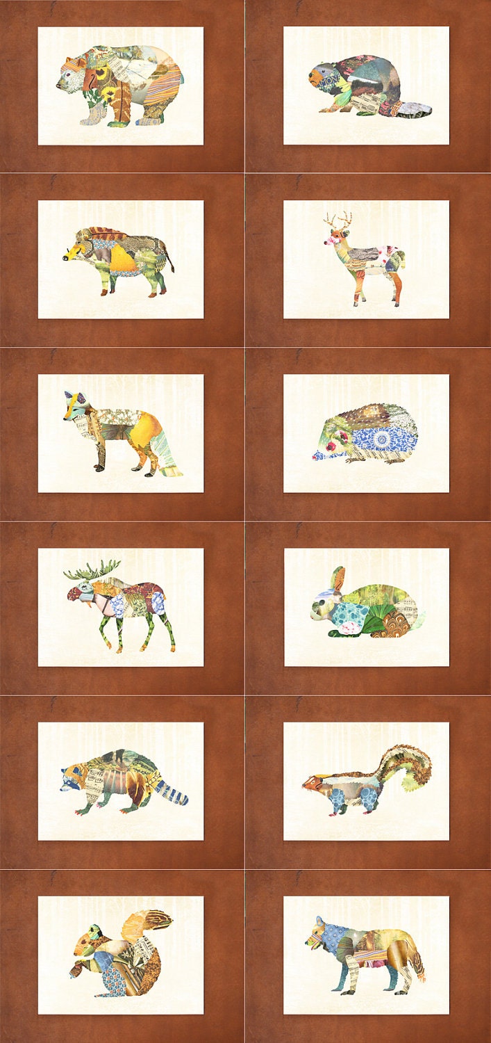 Woodland Creatures Series - PICK 1 PRINT