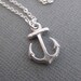 Silver Anchor necklace.