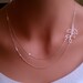 Branch double strand sterling silver necklace. Bridesmaids Gift. Bridal Shower / Party. Everyday Wear.