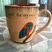 Small Antique Brown "Always" Harry Potter Owl Mug - Hand Painted