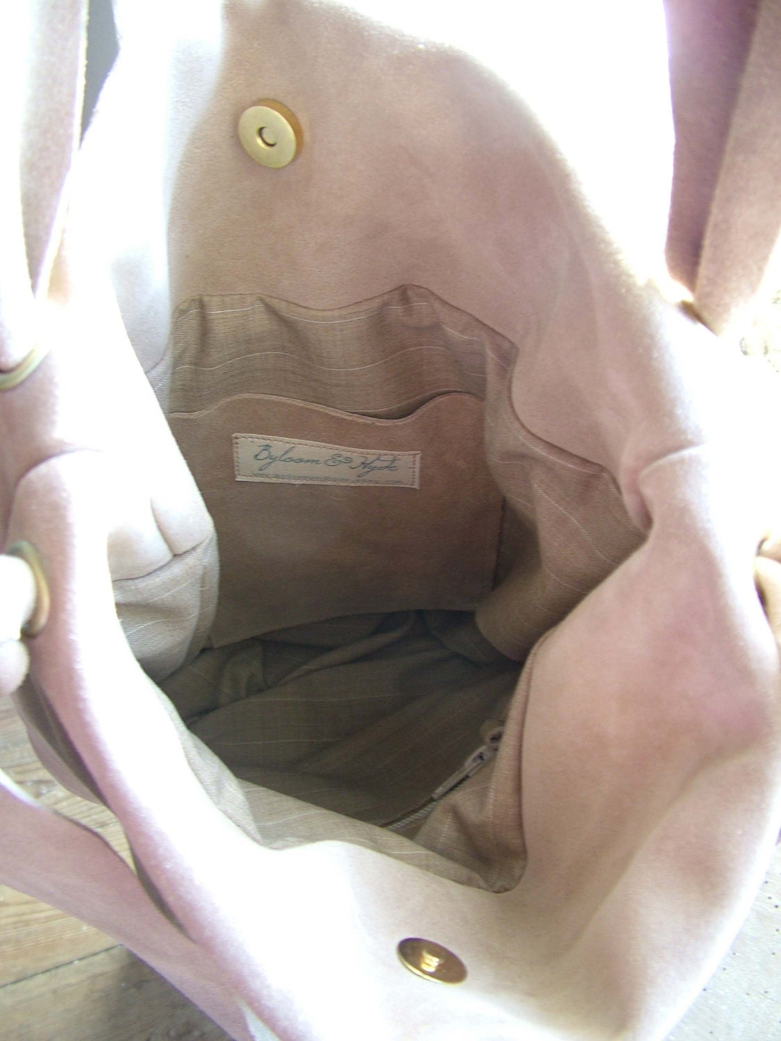 Hobo Slouch Tote in Beige Suede, Handweave with Tassel finish - Handwoven to Order