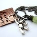 Personalized Necklace - Mother Necklace - Copper Jewelry - Custom Hand Stamped - Carters Teddy Bear