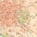 1905 City Map of Madrid, Spain