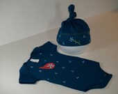 Blue with Paisley American apparel, hand painted, washing machine and dryer friendly, organic cotton