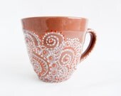 Coffee mug - ceramic mug - Cappuccino Mug - Mug painted