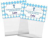 First Holy Communion Baptism Christening Party Favors Hershey Kisses Label Stickers and Treat Bag Toppers Printable PDF Files Il_170x135