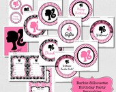 Barbie Party - Barbie Birthday Party Decor - Barbie Silhouette Party Printables Il_170x135