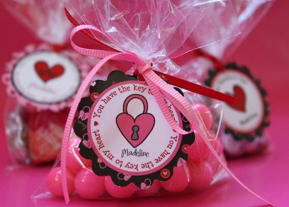 Valentine Party Package Personalized DIY Printable Files for Valentine's Day, party favors, cupcake toppers, bottle wraps Il_570xn