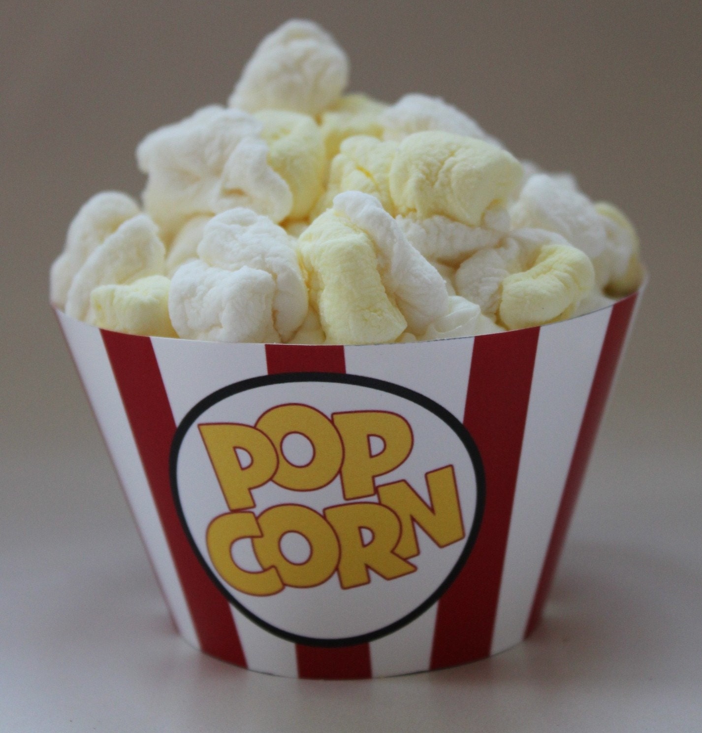 INSTANT DOWNLOAD Movie Popcorn Box Cupcake Wrappers Digital Printable PDF File Il_570xn
