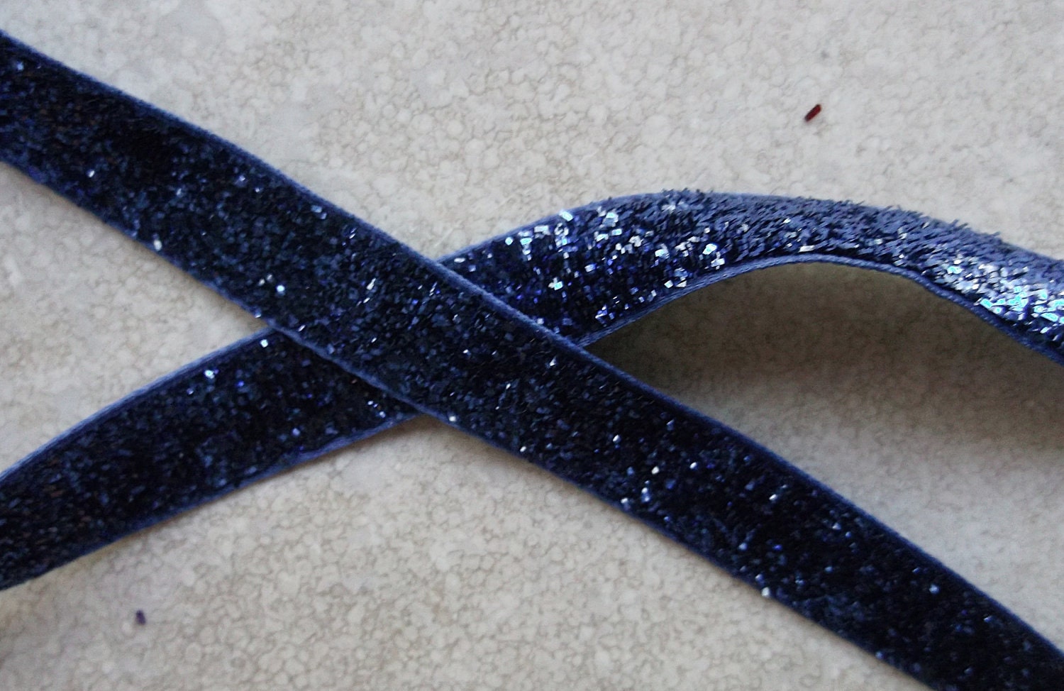 Royal blue 3/8" glitter grosgrain ribbon Christmas Il_170x135