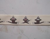 Hear no Evil sock monkey on butter 7/8 inch grosgrain ribbon Il_170x135