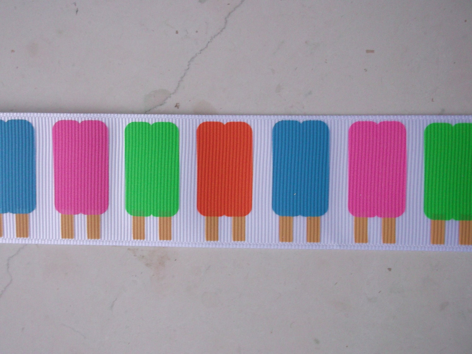 Summer popsicles on 1 1/2" grosgrain ribbon Il_570xn